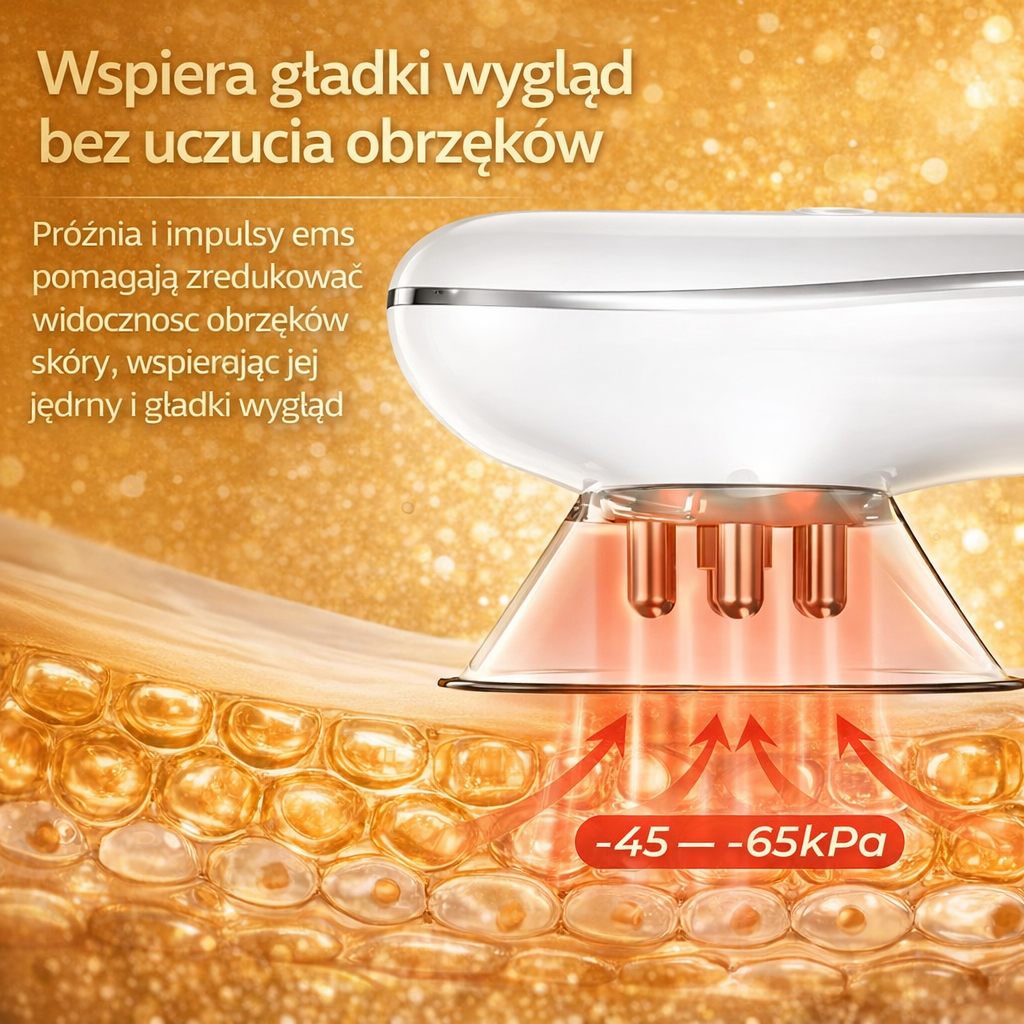 LUMISCULPT™ – Masażer próżniowy EMS + LED do wygładzania i ujędrniania skóry